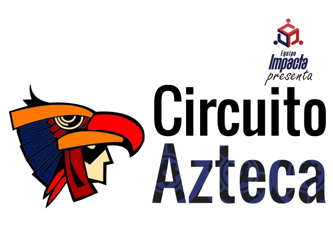 Ícono de una dinámica presencial que ofrece Equipo Impacta para mejorar el trabajo en equipo: Circuito Azteca. Fondo transparente con la figura de una persona que tiene un sombrero de águila que representa una dinámica presencial.